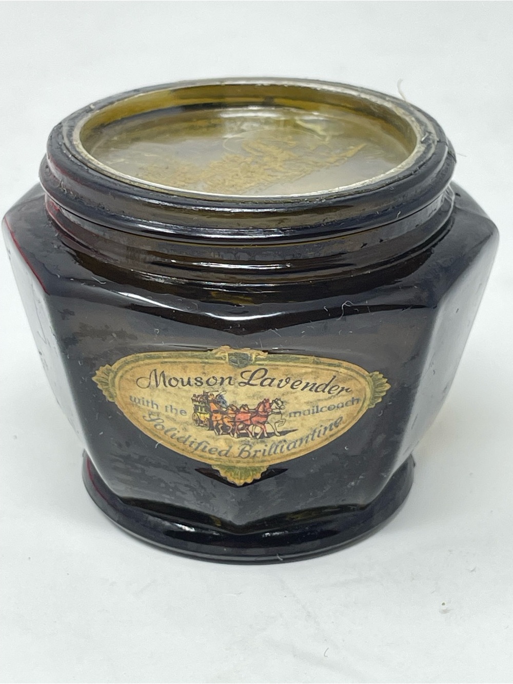Vintage Decorative Amber Glass Jar